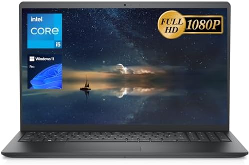 Dell Vostro 3000 Series 3510 Business Laptop, 15.6″ FHD Display, Intel Core i5-1135G7 Processor, 32GB RAM, 1TB PCIe SSD, Webcam, SD Card Reader, Backlit Keyboard, Wi-Fi, Windows 11 Pro, Black