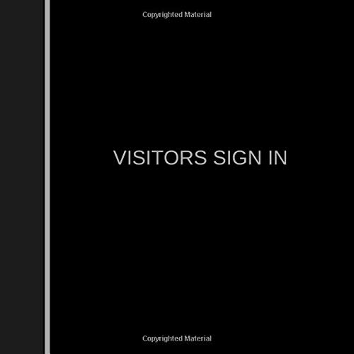 Visitors Sign In: Black Cover Visitor Log Book / Visitor Entry Record / Visitor Registration Notebook Guest Sign-In Register Book / High Quality Ideal … 8.5″x8.5″ (Office Management System)