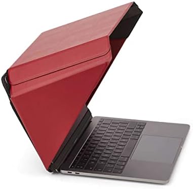 Philbert Design Sun Shade and Privacy Lux Hood | Universal for 12″-13″-14″ Laptops | Red | Eco-Friendly Materials | Glare Reduction | Heat Resistant | Foldable/Portable | Patent no. D790551