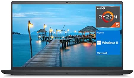 DELL Inspiron 3515 Laptop, 15.6″ HD Screen, AMD Ryzen 5 3450U Processor, 32GB RAM, 1TB PCIe SSD, Webcam, SD Card Reader, HDMI, Wi-Fi, Windows 11 Home, Carbon Black