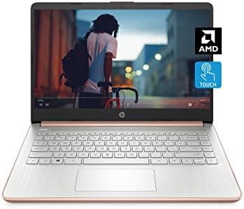 HP – 14-fq0060nr 14 Laptop, AMD 3020e, 4 GB RAM, 64 GB eMMC Storage, 14-inch HD Touchscreen, Windows 10 Home in S Mode, Long Battery Life, Microsoft 365, (14-fq0060nr, 2020) Pale Rose Gold