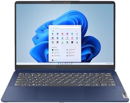 Lenovo IdeaPad Flex 5 14″ WUXGA Touchscreen Laptop AMD Ryzen 7 7730U 16GB LPDDR4X RAM 512GB SSD PCIe NVMe Backlit Keyboard Wi-Fi 6 Abyss Blue Windows 11 Home (Renewed)