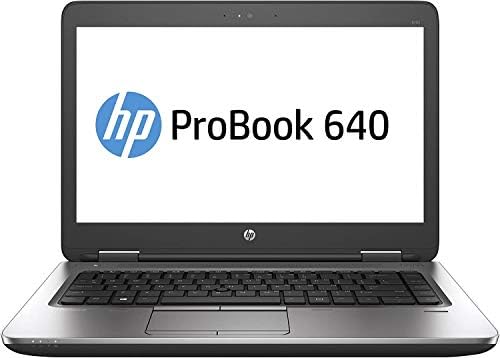 HP ProBook 640 G2 Laptop, 14 Display, Intel Core i5-6200U 2.3GHz, 16GB RAM, 256GB SSD,, DisplayPort, Wi-Fi, Bluetooth, Windows 10 Pro (Renewed)